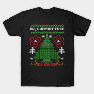 Oh Chemist Tree Funny Christmas Chemistry T-Shirt